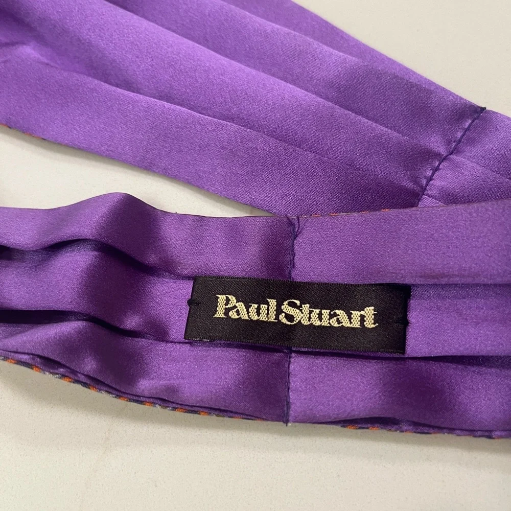 Paul Stuart Vibrant Purple Silk Accessory